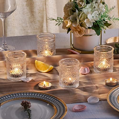 Clear Votive Candle Holders Set of 48- Glass Tealight Candle Holders Bulk - Image 6
