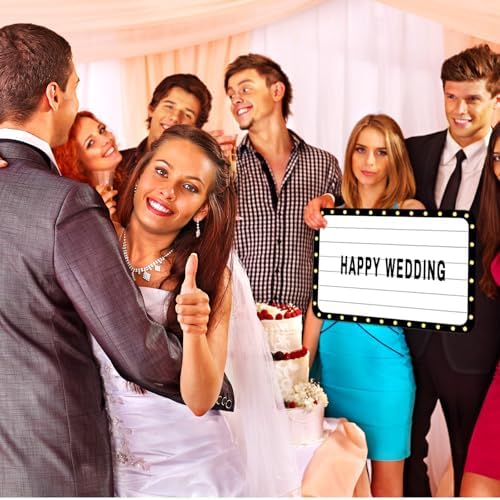 Feifeiya 6 Pack Wedding Bottle Service Sign with Letters, Fashion, Black - Image 6