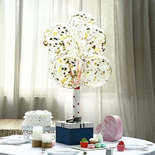 Bezente Gold Confetti Latex Party Balloons 60 Pack 12 inch - Image 5