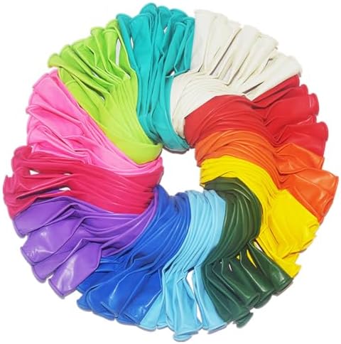 400 Pack Rainbow Balloons 12 Inch Assorted Colors Latex Multicolor Balloon 12 Kinds Colorful Bulk Balloons for Birthday Wedding Baby Shower Anniversaries Store Party Decorations by BAOKUANHU