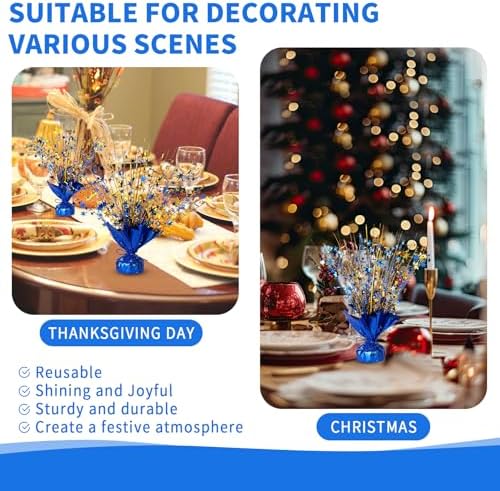 6 Pack Star Table Centerpieces for Party, Birthday Table Decorations for Kids Adults, Party Centerpieces for Tables for Wedding Baby Shower Graduation Holiday Event (Blue Glod) - Image 6