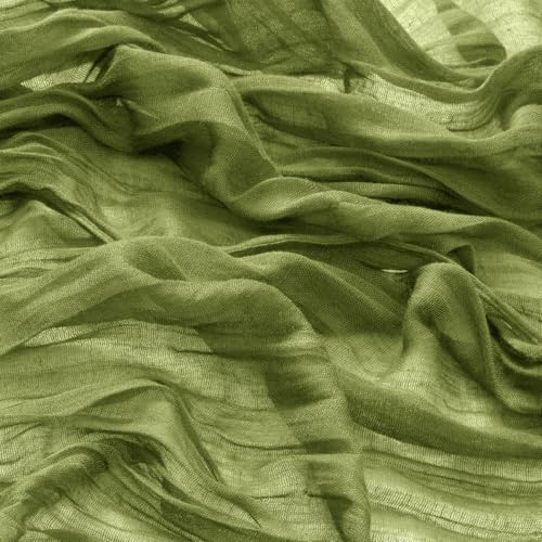 DeZerlor Olive Green Washable Cheesecloth Napkins Set of 12 for Party - Image 6