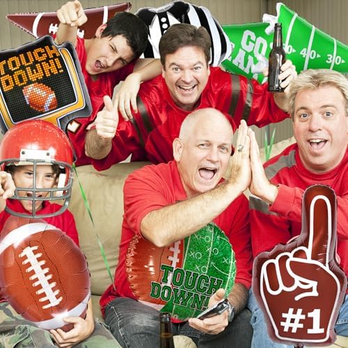 Gatherfun Football Shaped Foil Balloons, 8 Count, Touchdown Balloons for Football Game Tailgate Party Decorations - Image 6