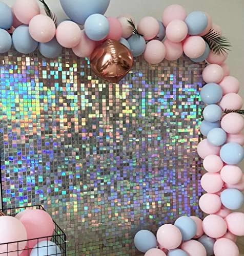 24 Sequin Panels for Shimmer Wall - New Interlocking Design | Shimmer Wall, Party Backdrop, Events, and Advertising Signs (Iridescent) - Image 4