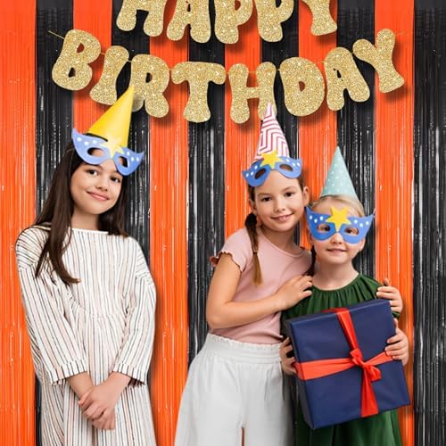 BRAVESHINE Party Foil Fringe Curtains Backdrop Halloween Decorations - Image 6