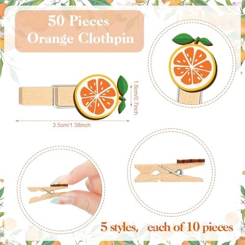 Patelai 321 Pcs Little Cutie Baby Shower Decorations Orange Citrus Games - Image 3