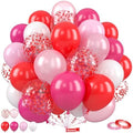 Valentine's Balloons, Pink Red for Engagement Valentine's Day Party Decor by Saxuxu
