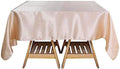 Balsa Circle 10 pcs 72x72 inch Beige Square Tablecloth Satin Fabric Overlays Linens | Table Cloths Cover for Wedding Party Banquet Reception Events Decoration Kitchen Dining Events Kitchen Dining by BalsaCircle