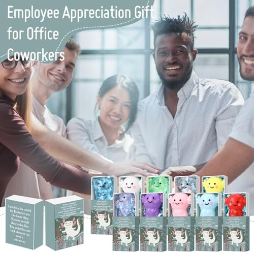 60 Sets Positive Gifts Axolotl Party Favors with Support Boxes - Image 7