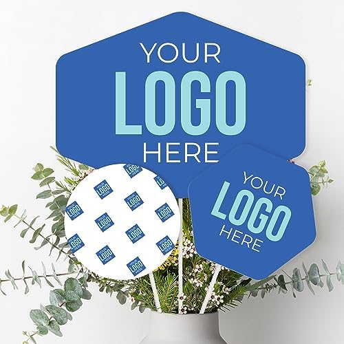 Big Dot of Happiness Custom Logo Table Toppers - Personalized Branded Business Party Centerpiece Sticks - Set of 15 by BigDotofHappiness