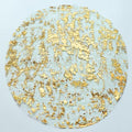 Snowkingdom Disposable Gold Placemats Set of 12 Metallic Round 13 Inch Foil Mesh Pressed Fall Table Mates 12 Pack Gold Doilies for Dining Table Wedding Birthday Party Holiday Home Decoration by Snowkingdom