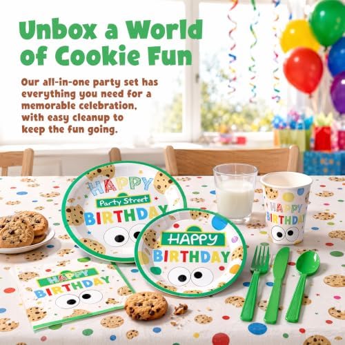 170PCS Cookie Party Supplies for Baby Boys Girls Birthday Party - Image 4