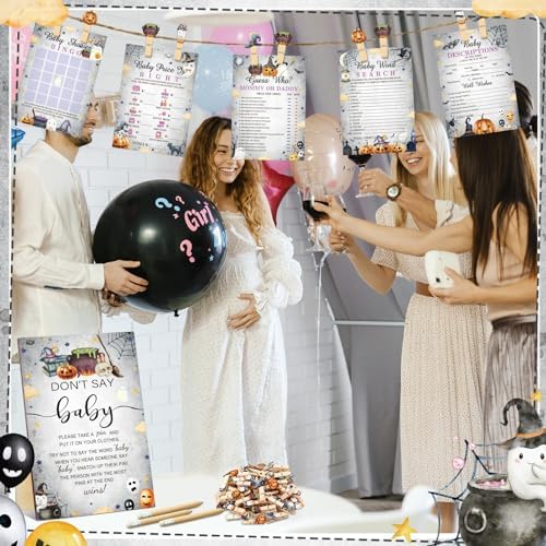 Patelai 321 Pcs Baby Shower Games Supplies, Halloween - Image 6