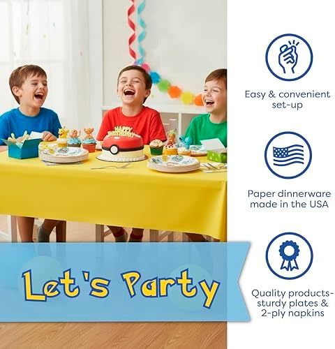 Pokemon Birthday Decorations and Party Supplies with Balloons & Tablecloth - Image 6