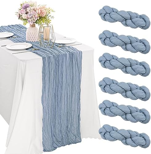 10FT Cheesecloth Table Runner Boho Party Home Decorations by JALANCY