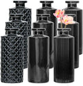 Glass Bud Vase Set in Bulk, 9pcs Mini Vintage Flower Vases by Brajttt