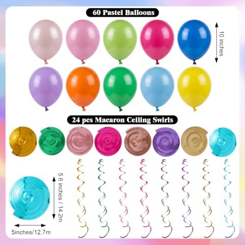 Taobary Rainbow Party Decorations 600 Sheet Paper Chain for Birthday - Image 6