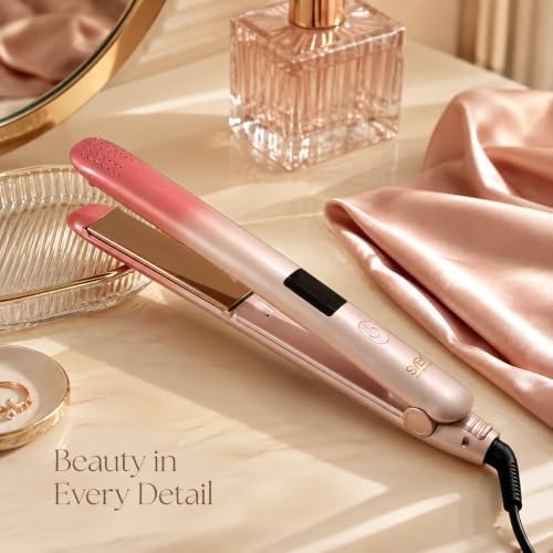 SVEY Dual Voltage Hair Straightener Titanium Ceramic Flat Iron for Travel - Image 7