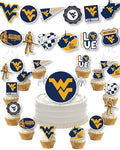 WVU Party Supplies West Virginia Decorations Mountaineers Party Decor 42 Pc by PartyKandyDecorGifts