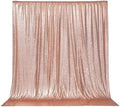 PartyDelight Rose Gold Sequin Backdrop Curtains 6x8ft by PartyDelight