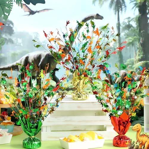 3 Pcs Dinosaur Party Decorations Dinosaur Table Centerpieces - Image 4