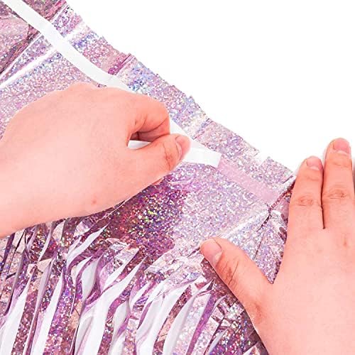 BRAVESHINE Party Streamers Backdrop | Tinsel Foil Fringe Curtains - Image 6