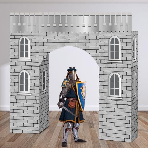 13 Pcs Medieval Decor Large Castle Props Knight Dragon Party Backdrop by Bucherry
