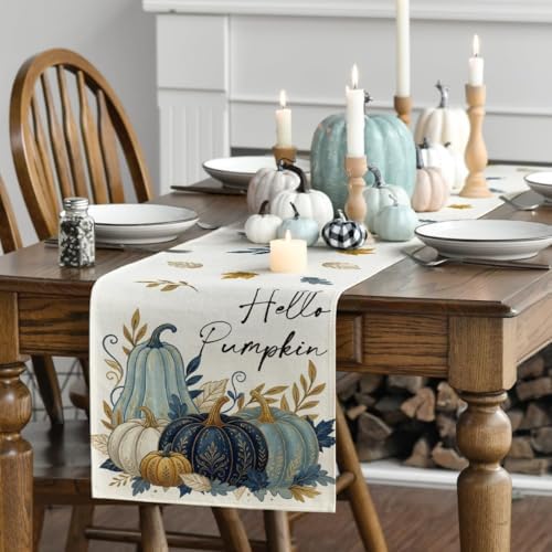 Artoid Mode 210 GSM Fall Table Runner Home Party Decor 13x72 Inch - Image 3