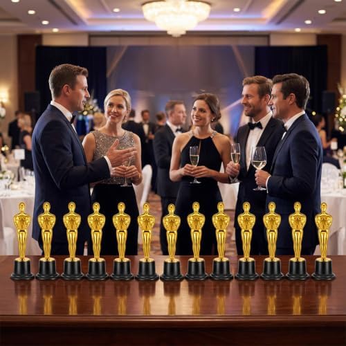 24 Pack 6 Inch Gold Mini Award Trophy Statues, Plastic Mini Trophies - Image 6