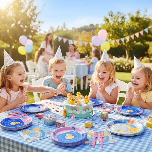 GaofanWai English Teacher Plates and Napkin - 96PCS Cartoon Teacher Tableware for Girls, Happy Birthday Party Decoration Dinnerware Set Paper Napkin Fork for Cartoon Teacher Fans Baby Shower 24 Guests - Image 5