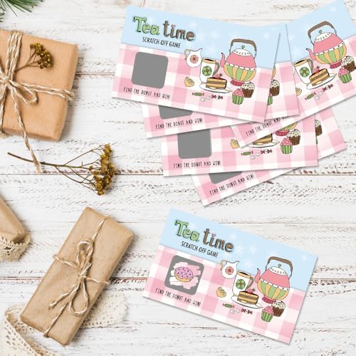 50 Pcs Funny Tea Time Scratch Off Game Cards for High Tea Party - Image 4