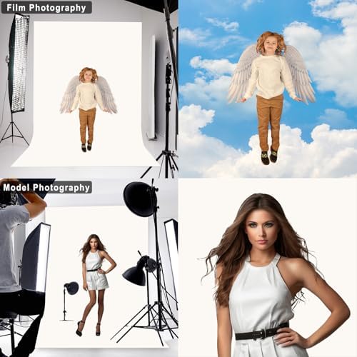 Ivory Photography Backdrop for Photoshoot, Fabric, 10X20 FT - Image 3