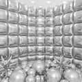 50pcs Metallic Silver Square Foil Balloons Wall Backdrop with 79pcs Metallic Silver Balloon Garland Arch Kit, Double Sided Balloon Tunnel for Anniversary Engagement Birthday Prom Decorations by Unknown