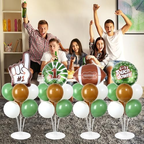 Naozinebi 4 Sets Football Birthday Party Balloons Stand Kit Party Decor - Image 5