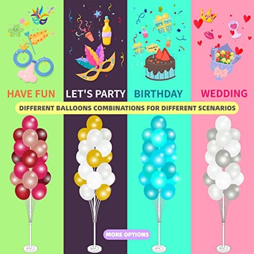 Balloon Column Stand Kit Set of 2 - Balloon Stand with Base, and Pole,Balloon Tower Backdrop Decoration for Wedding, Baby Shower, Birthday Party, or Bachelorette Parties - Image 6