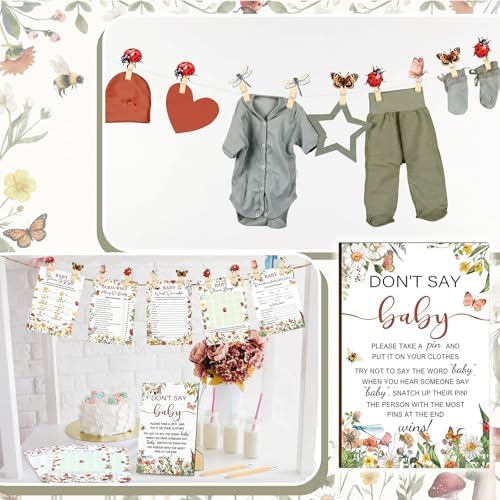 Patelai 321 Pcs a Little Love Bug Is on The Way Baby Shower Games Supplies - Image 5