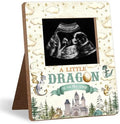 Dragon Baby Shower Decoration Frame, “A Little Dragon Is on the Way” Baby Shower Decoration, New Mom Expecting Parents-to-Be Keepsake Gifts, Pregnancy Milestone Keepsake, Gender Reveal Gifts by Unknown