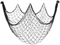10x5 Feet Fish Net Decorations for Party, Black Fishing Net Halloween Decor by iHansee