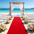 FUHSY Red Carpet Runner for Party 2FTx15FT Velvet Aisle Runner for Wedding Ceremony Red Runner Rug Bridal Wedding Runners Aisle Outdoor Indoor Movie Theme Party Prom Decorations by FUHSY