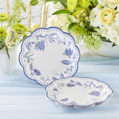 Kate Aspen Blue Willow Paper Plate and Napkin Set - Elegant Disposable Plates for Weddings, Something Blue Before I Do Bridal Shower Decorations, Baby Shower Plates, Tea Party Supplies - 62 Piece - Image 7