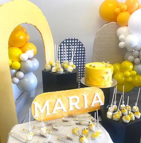 Yellow Gold Confetti Party Balloons, 50pcs12 inch Mustard Light Yellow Gold Latex Balloons for Birthday Wedding Bride Sunflower Theme Party Decoration - Image 7