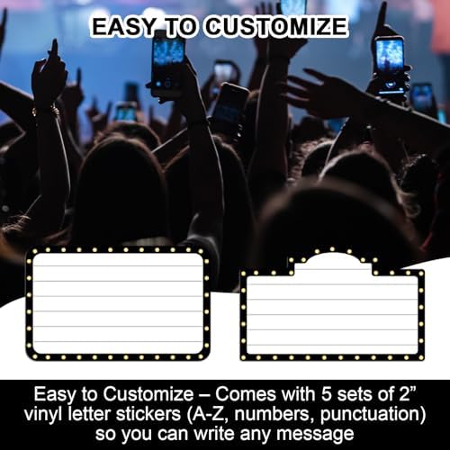 Feifeiya 6 Pack Wedding Bottle Service Sign with Letters, Fashion, Black - Image 3