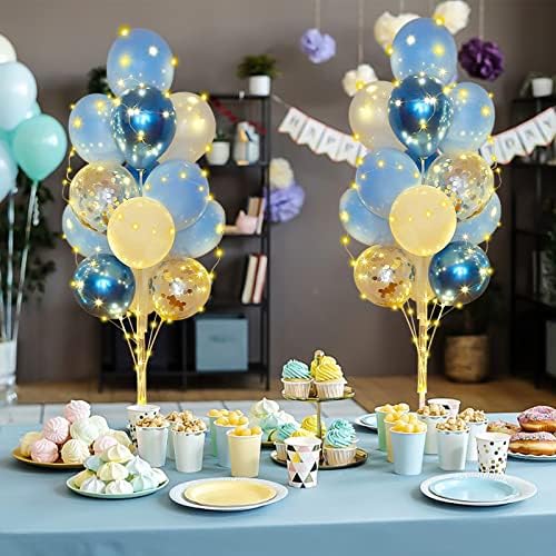 Cicicooie Balloons Stand Kit Floor with String Light Centerpieces Decor - Image 4