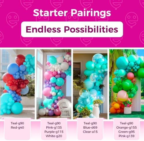 Bezente Teal Balloons 18 Inch 30 Pack Latex Large Thick - Image 5