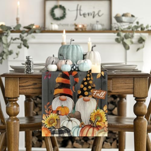 Artoid Mode 210 GSM Fall Table Runner Home Party Decor 13x72 Inch - Image 2