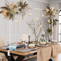 XLHOMO Over The Table Rod Stand with Clamps, Adjustable 32''-79'' Tall 32"-131" Length, White Table Arch Stand Metal Balloon Frame Hanging Rod for Weddings Birthdays Party Garden Arbors Decoration by BetterbathroomwithXLHOME