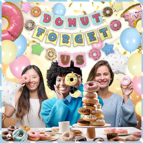 Pirese Donut Forget Us Party Decorations, Farewell Decor, Goodbye Party - Image 7