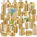 Yaomiao 30 Pcs Glass Bud Vases Centerpieces, Gold Series by Yaomiao