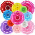 BEISHIDA Honeycomb Round Paper Fans Rainbow Hanging Party Decoration by Beishida