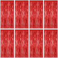 ZATAYE 8 Pack Red Valentines Christmas Foil Curtain Streamer Decorations by ZATAYE